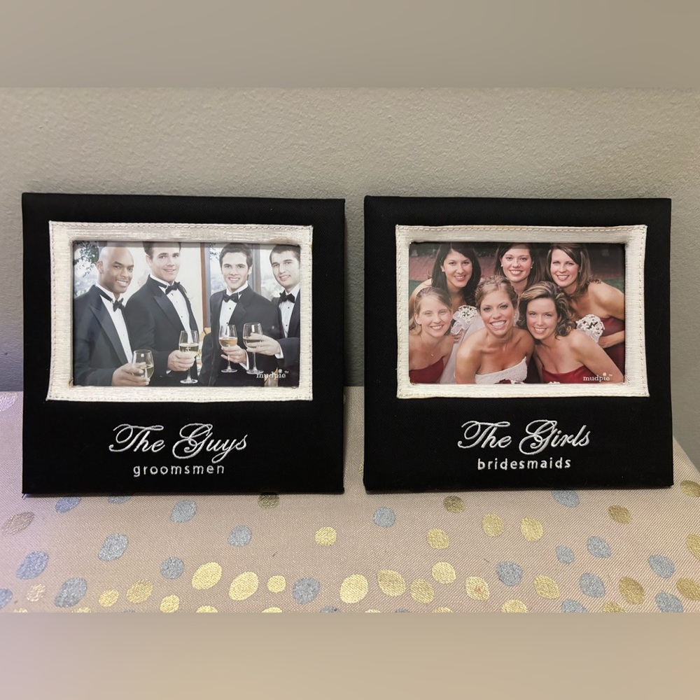💙NIB: wedding photo gift set, bride and groom